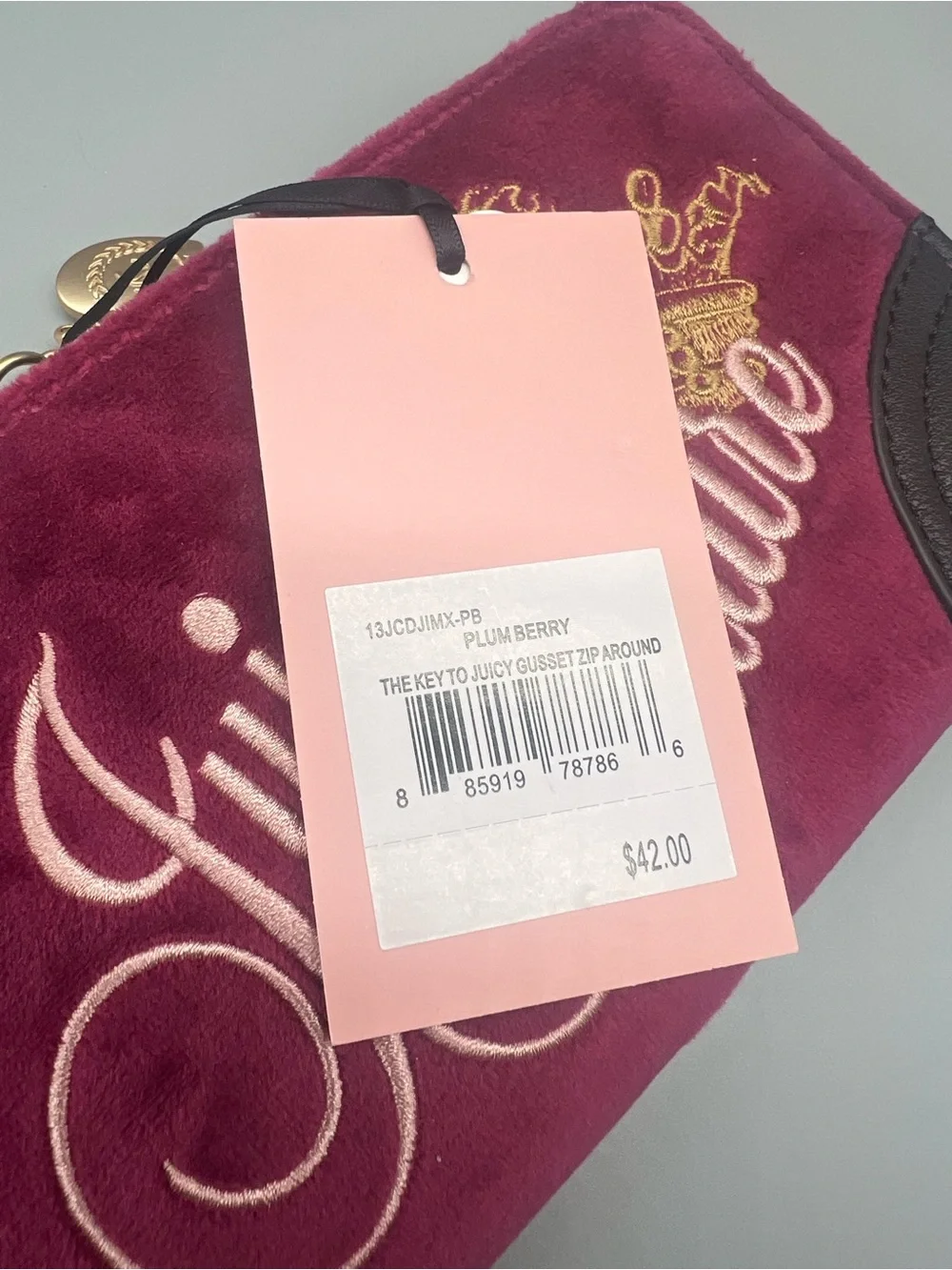 Juicy couture the key to juicy zip around wallet